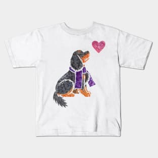 Watercolour Cavalier King Charles Spaniel Kids T-Shirt